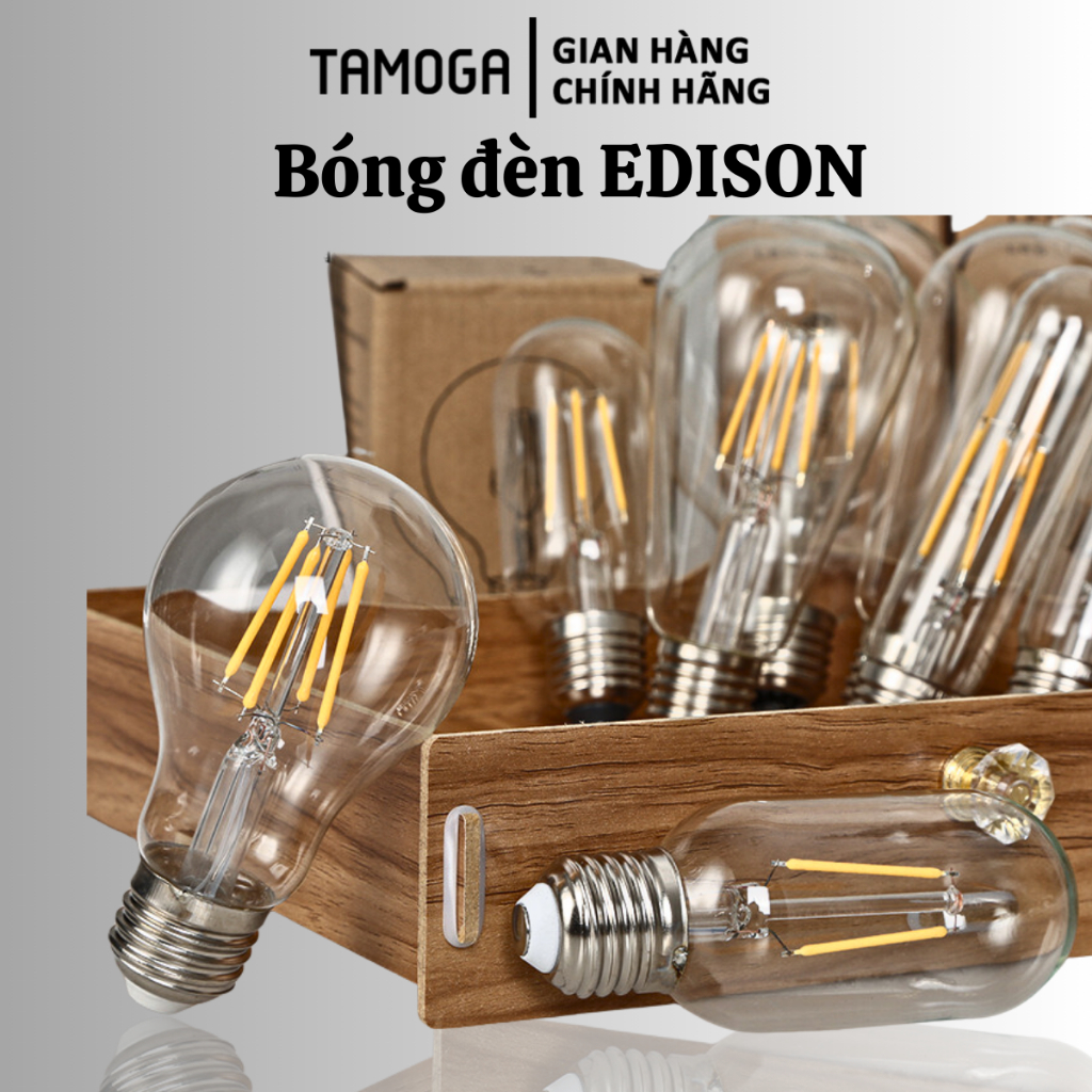 Bóng đèn LED Edison TAMOGA Công Suất 4W, 8W Kiểu Dáng Vintage 5687